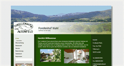 Desktop Screenshot of forellenhof-wahl.de