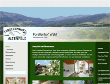 Tablet Screenshot of forellenhof-wahl.de